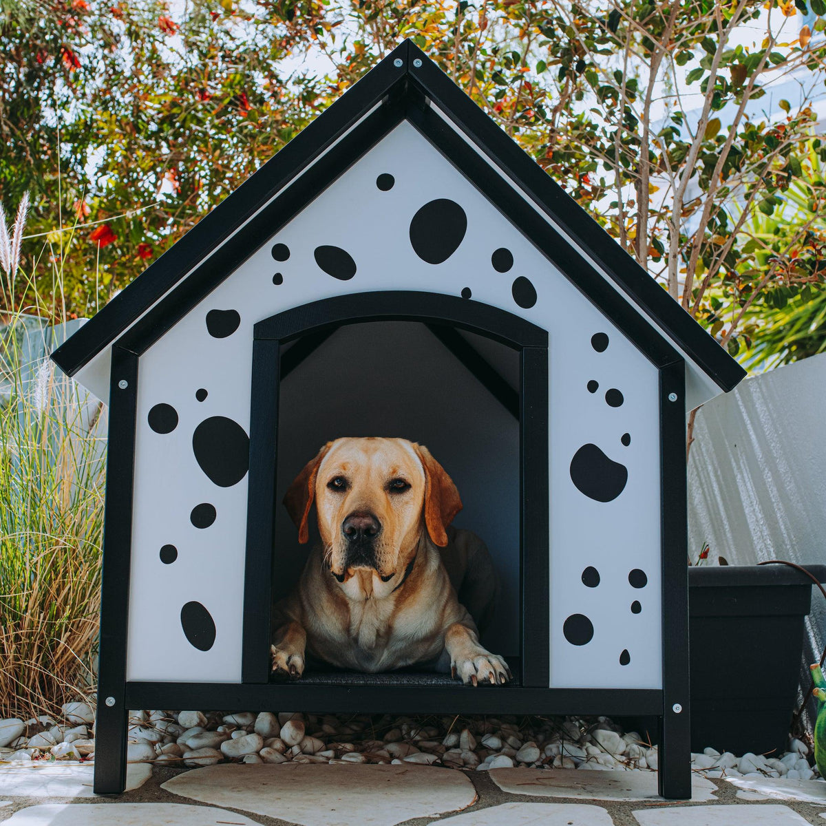 Outdoor Dog House Santorini - Dog Houses - Luxury Dog House - ewoodcollection.com