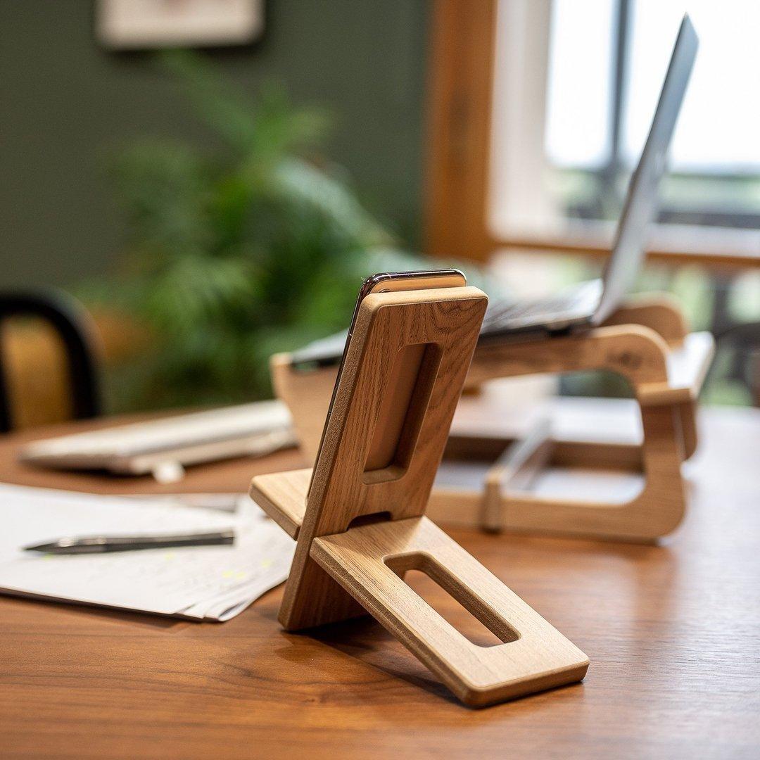 Cell Phone Stand - Mobile Phone Stands - e-WOOD Collection - ewoodcollection.com