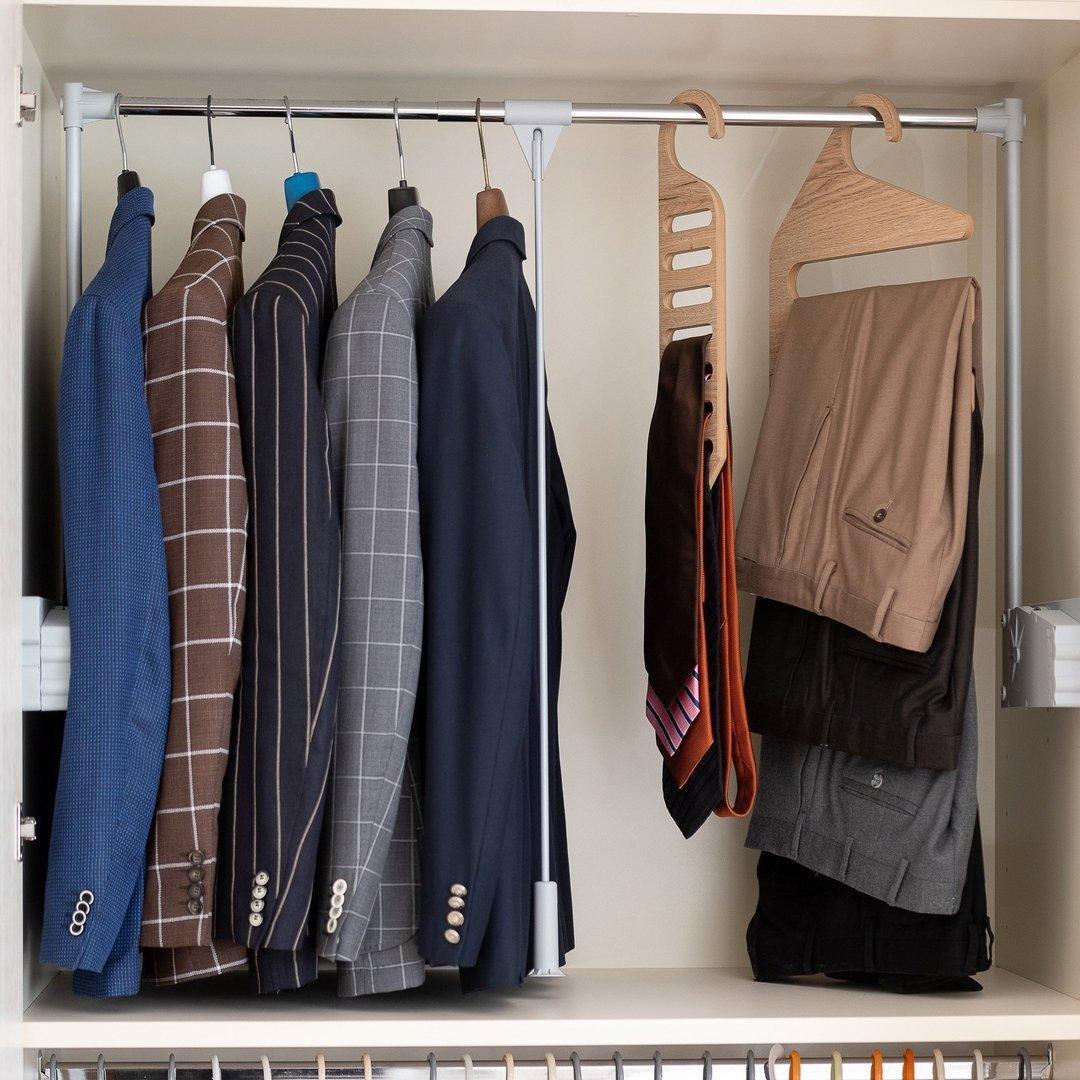 Trouser Rack - Closet Organizers & Garment Racks - e-WOOD Collection - ewoodcollection.com
