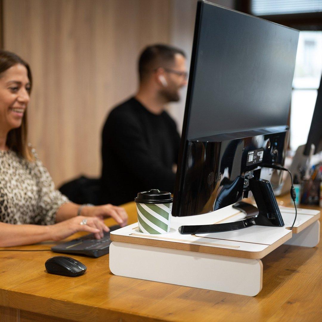 Universal Monitor Stand - Computer Risers & Stands - e-WOOD Collection - ewoodcollection.com