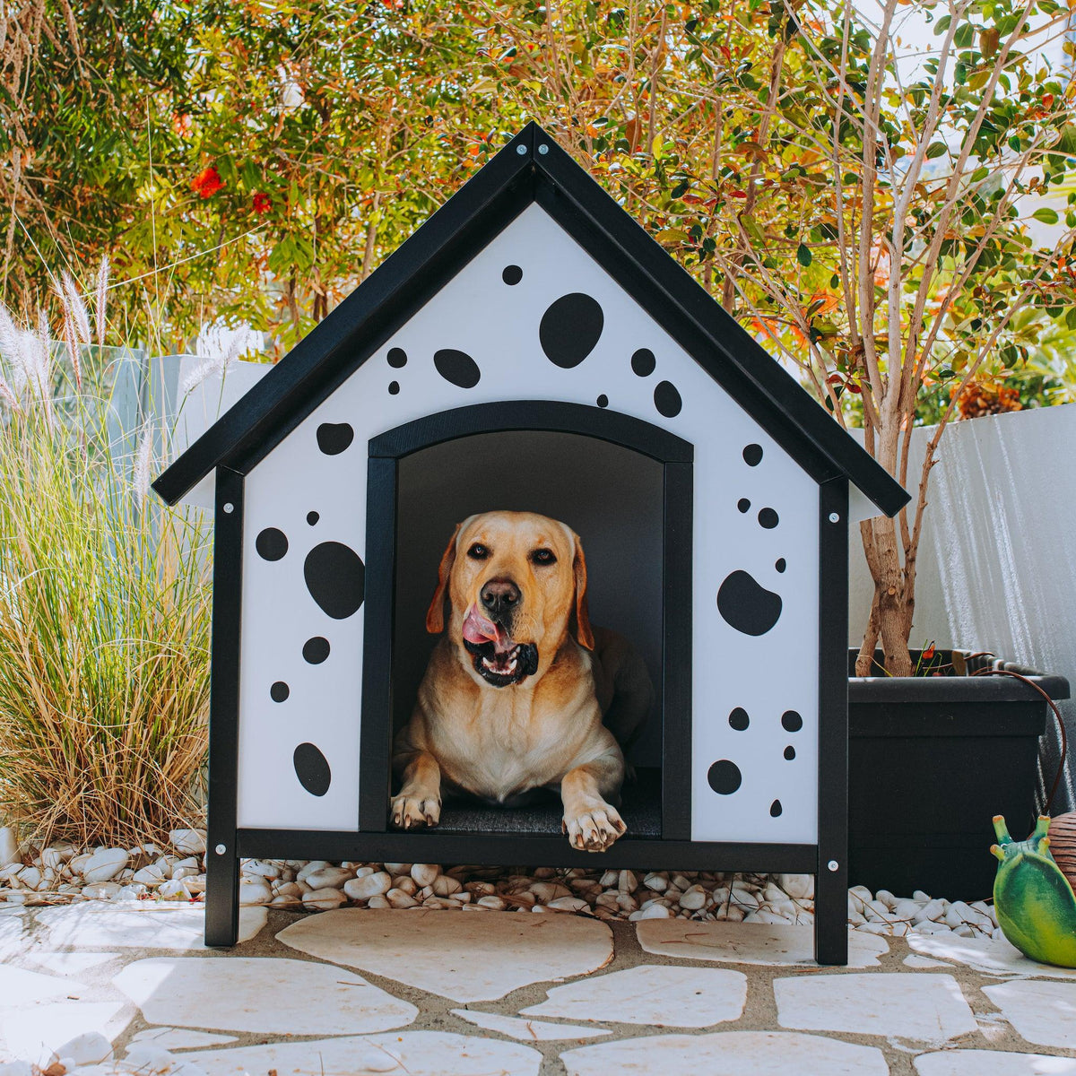 Outdoor Dog House Santorini - Dog Houses - Luxury Dog House - ewoodcollection.com