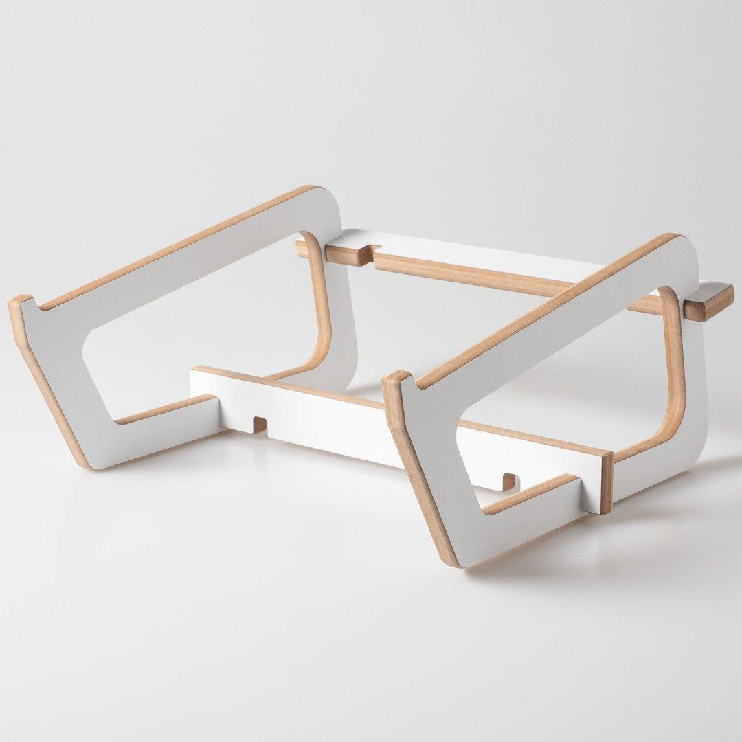 Elevated Laptop Stand - Laptop Docking Stations - e-WOOD Collection - ewoodcollection.com