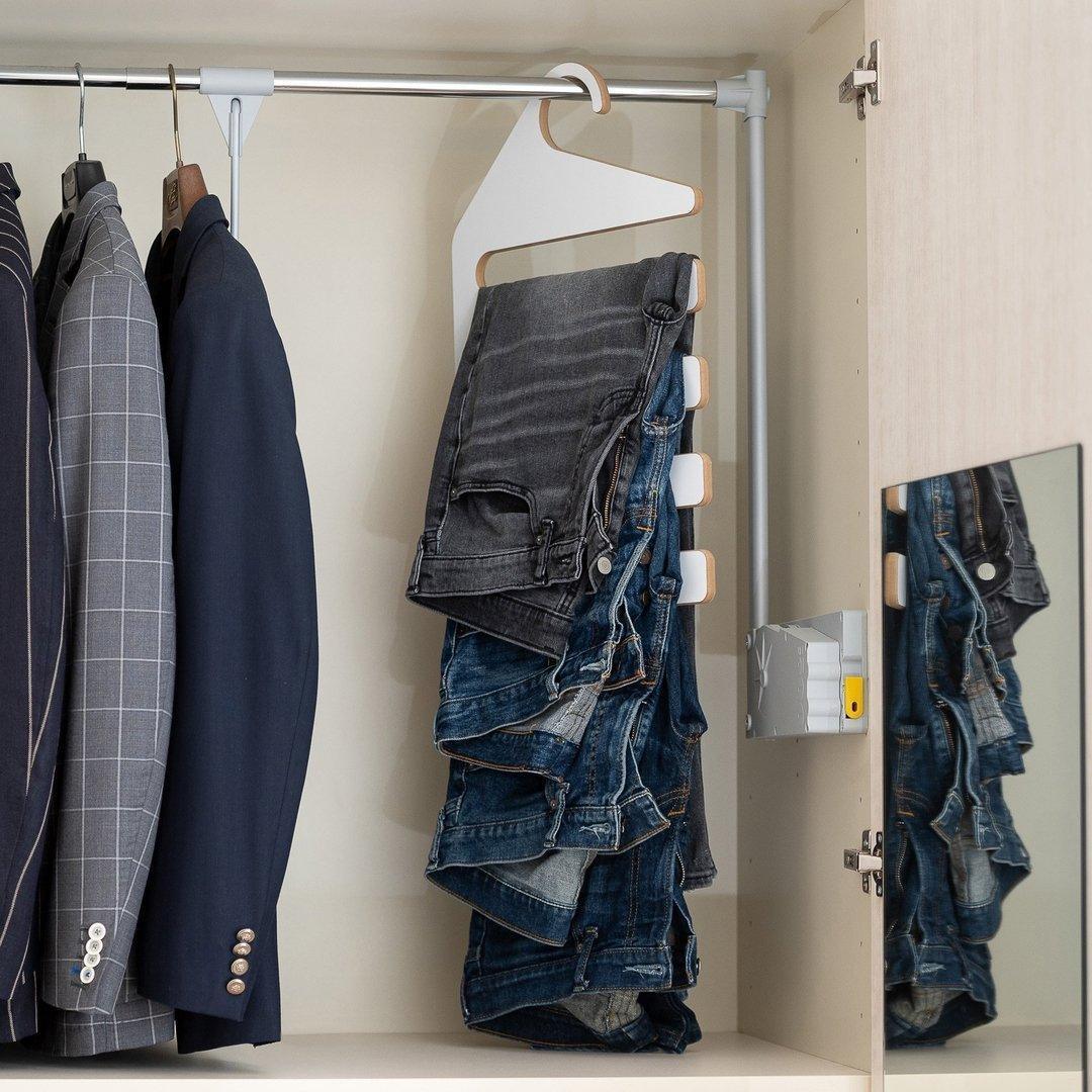 Trouser Rack - Closet Organizers & Garment Racks - e-WOOD Collection - ewoodcollection.com
